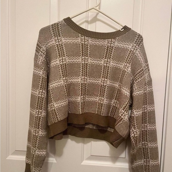 Lulus Green Plaid 2 piece set - Picture 2 of 3